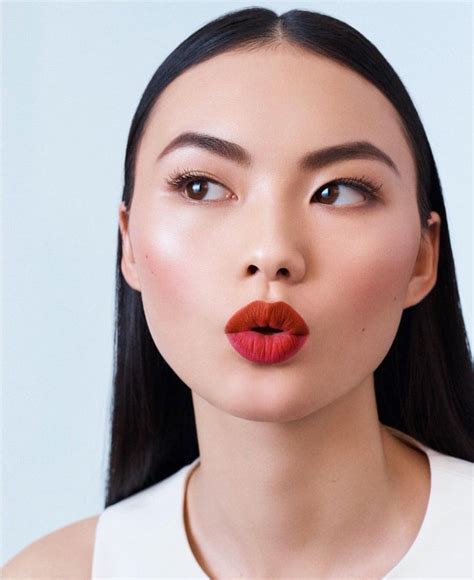 pinterest asian red lips.